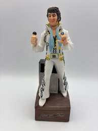 Vintage 1977 Porcelain Whiskey Decanter Sincerely Elvis 8'