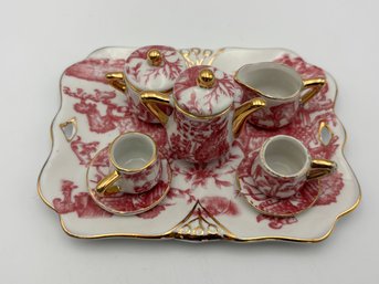 Vintage Porcelain Miniature Tea Set