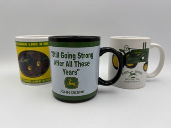 Lot Of 3 Vintage John Deere Coffee Mugs