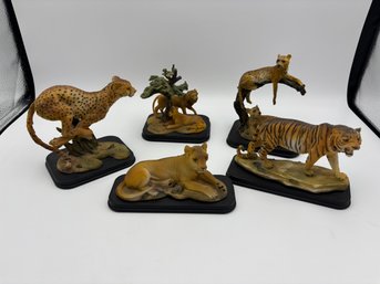 Lot Of Plastic Southwestern Reflections Collections African Animals - Tigers, Cheetahs, Lions