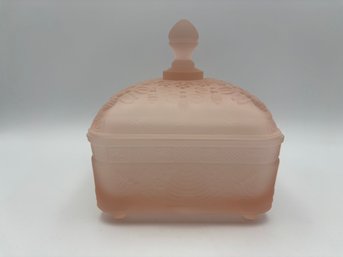 Vintage Tiara Honey Box, Frosted Pink