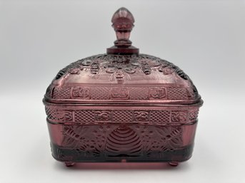 Vintage Tiara Honey Box, Purple