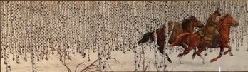 Bev Doolittle Vintage Print 1989 - Sacred Ground  48' X 20.5'
