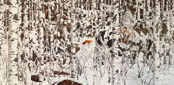 Bev Doolittle Vintage Print - Woodland Encounter Picture 35' X 23'