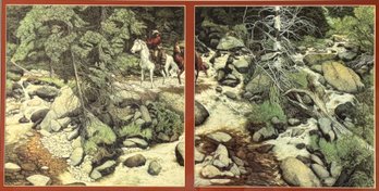 Bev Doolittle Vintage Print - Forest Has Eyes Picture 20' X 29'