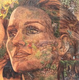 Bev Doolittle Vintage Print - The Earth Is My Mother Picture 27' X 28'