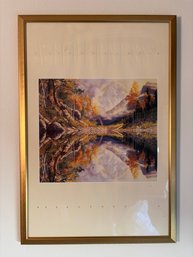 Bev Doolittle Vintage Print Poster In Gold Frame - Wilderness 22' X 32'