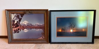 Large Landscape Photographs, Lot Of 2