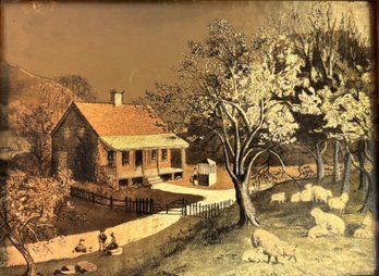 Vintage Gold Holographic Foil Art Farmhouse 8' X 9.75'