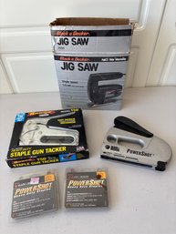 Lot Of Tools, Jigsaw And Staple Guns