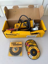 DeWalt Model D28110 Small Angle Grinder With Extra Wheels