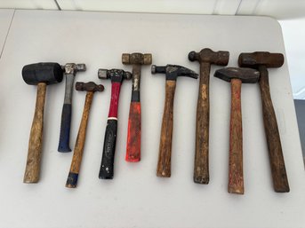 Large Lot Of Hammers & Rubber Mallets