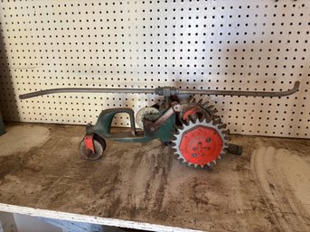 Vintage F.D. Kees Model Cast Iron Tractor Walking Sprinkler