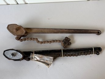 Lot Of 2 Gearench Gearwrench Titan Tools G270 Chain Tongs 27'