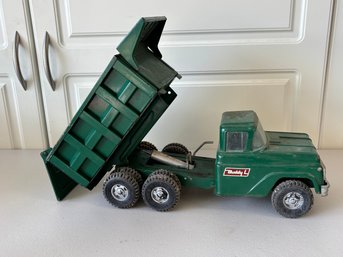 1950s Vintage Green Hydraulic Dump Truck Buddy L Toy