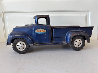 Vintage 1956-57 Tonka Dark Blue Pick-Up Truck Pressed Steel