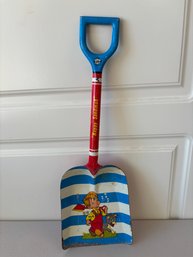 Vintage Toy Shovel Ohio Art Happy Sandman 14' Tin Sand Shovel