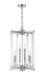 Varaluz Halcyon 8 -Light Nickel Room Pendant Light 27 X 20 X 20