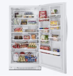 White Whirlpool Upright 20.1-cu Ft Freezer Model EV201NZTQ