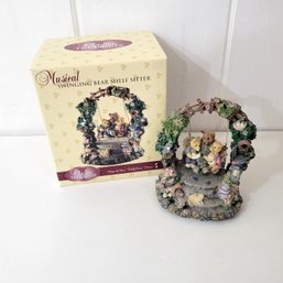 Classic Treasures Musical Swinging Bears Figurine  In Original Box
