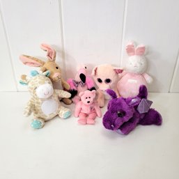 Stuffed Animal Collection, Pink And Purple