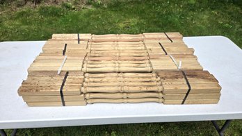 Colonial Style Wood Spindles, Four Bundles