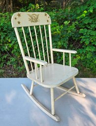Vintage Americana Child's Rocking Chair