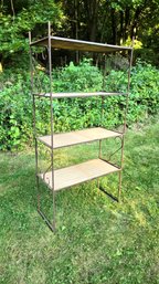Country French Scrolled Iron Etegere Shelves