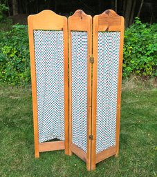 Three Panel Folding Room Screen