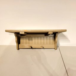 Primitive Bead Board Wall Shelf