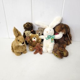 Stuffed Animal Bunny And Bear Lot
