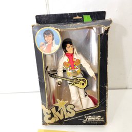 Collectible Elvis Presley Doll Action Figure With Original Box
