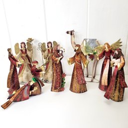 Painted Metal Nativity Set