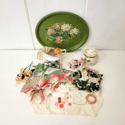 Shabby Chic Ornaments, China And Craft Supplies, Odd Lot