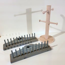 Rustic Wood Jewelry Holders