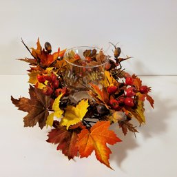 Fall Candleholder Centerpiece Arrangement