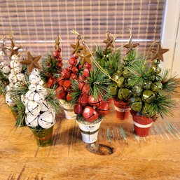 Jingle Bell Christmas Tree Ornaments Lot Of Nine