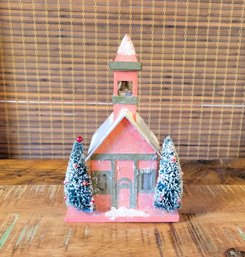Christmas Church, Mantle Or Table Top Decor