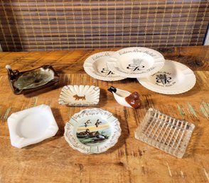 Small Ashtrays, Tobacciana Collectibles Lot