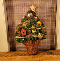 Christmas Tree With Birds, Wall Decor