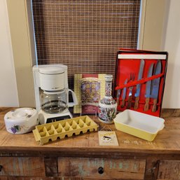 Kitchen Assortment, Mr. Coffee, Knife Set And More