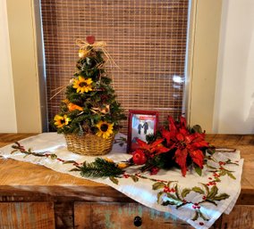 Christmas Decor, Sunflower Tree, Table Runner And More