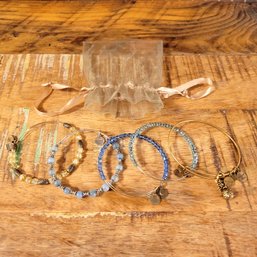 Alex And Ani Beaded Bangle Bracelets Collection Of Five