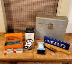 Vintage Metal Box, Tools And Gadgets