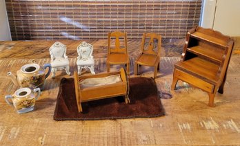 Vintage Doll Furniture Lot