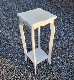 White Wood Plant Stand