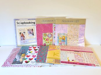 Scrapbooking Kits And Paper Large Lot, Disney, Hello Kitty, Spring