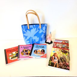 American Girl Paperback Books, Tote Bag And Unicorn Figurine