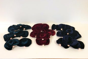 Velvet Doll Hats Craft Supplies Large Lot