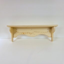 Carved Wood Wall Shelf
